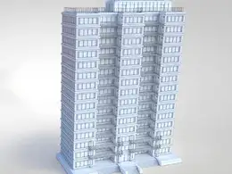 C4D高层建筑建模教程 Modeling a High-Rise Building in Cinema 4D