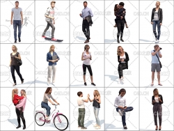 20个国外现代人物3D扫描模型合集 Render People Casual