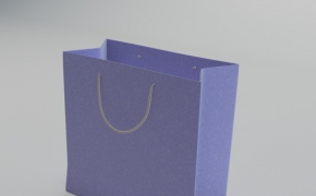 C4D紫色手提袋模型 Handbag 3D model
