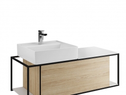 堡卫浴朱尼特洗手台组合3D模型素材下载Junit Washbasin Unit by Burgbad