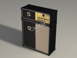 音箱音频放大器扩音器音响C4D模型下载 Amp 3d model