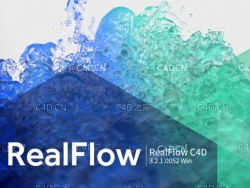 RealFlow C4D S22流体模拟插件 NextLimit RealFlow C4D 3.2.1.0052 Win解锁版
