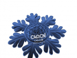 雪花立体装饰模型snowflake Decor