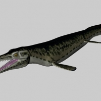 恐龙C4D模型：沧龙 Mosasaur