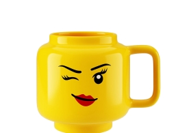 眨眼女孩大号陶瓷杯乐高生活用品3D模型素材下载Winking Girl Large Ceramic Mug by Le