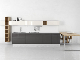 整体厨房厨柜c4d模型Kitchen cabinet - 028