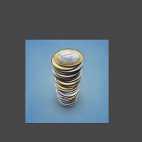 钱币C4D模型：XPresso硬币预设 Coins