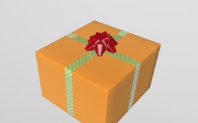 礼物盒C4D模型 3d Christmas Present Model