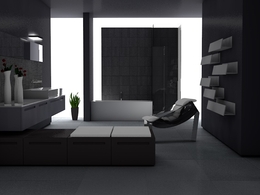 C4D室内 浴室C4D模型 Shower Room