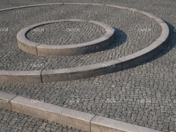 环形路沿石C4D模型 curb 3d model