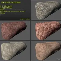 茅草材质三维贴图：Free 3D textures pack 24