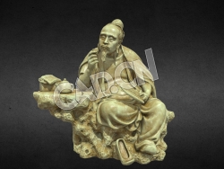 C4D喝酒的古代人雕塑模型 Sculpture