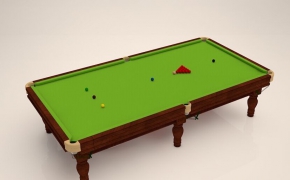 台球桌C4D模型 A billiard table 3D model