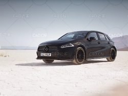 未知品牌家用汽车C4D模型 car 3d model