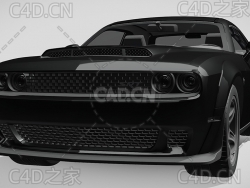 轩尼诗道奇挑战者恶魔汽车2019款C4D汽车模型下载