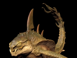 海洋生物 海怪MAYA绑定模型 Deep Sea Creature Rig