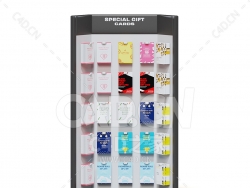 C4D商场超市特殊礼品卡卡片挂件墙展柜模型下载market stand cards