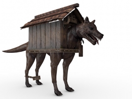 邪恶的狗C4D游戏角色模型 Wicked Dog 3d model