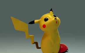 皮卡丘C4D模型 Picacho 3D model