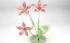 C4D制作玻璃花教程