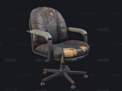 破旧的老板椅 转椅 Old Chair