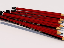 特拉吉铅笔C4D模型 Natraj Pencil 3ds Model