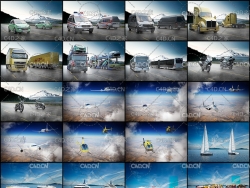10种交通工具模型合集 Viz-People – 3D Traffic v2