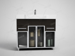 带柜子的洗手台卫生间厕所浴室洗手间洗手池水龙头洗手盆C4D模型