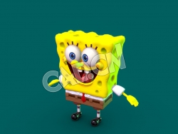 C4D海绵宝宝卡通角色模型 The SpongeBob Squarepants