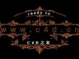 C4D欧式花边生长动画工程 花框生长动画 Decoration Frame three