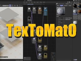 C4D一键生成PBR贴图材质插件 TexToMatO V10.2 Win