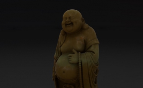 弥勒佛塑像C4D模型