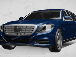 梅赛德斯迈巴赫普尔曼汽车豪华轿车2016款C4D汽车模型下载