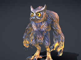 猫头鹰怪物角色owlbear