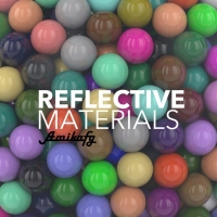 c4d光面材质包：Cinema 4D Glossy Materials Pack (Free Download)