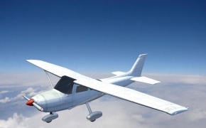 赛斯纳私人飞机C4D模型 Cessna 172