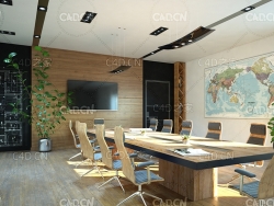 C4D室内模型 会议室 meeting room