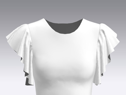 c4d模型女性衣服上衣Sleeves-13