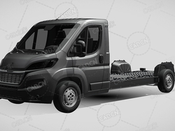 标致拳击手板车卡车货车运输车辆汽车2020款C4D汽车模型下载