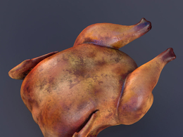 熏鸡烤鸡c4d模型下载