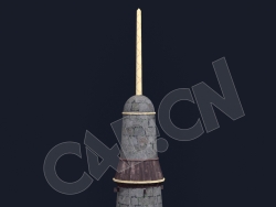 C4D石头塔香格里拉中式建筑模型 Kitbash3d-Shangri-La_Monument_B_grp