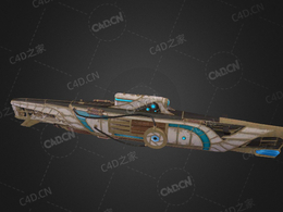 苏联海军矛隼海东青1143型航空母舰C4D模型下载Gerfalcon 3d model