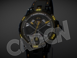 C4D罗杰杜彼手表模型 Roger Dubuis Excalibu Huracan