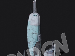 C4D抽象外星人钢铁城市建筑蒸汽朋克建筑模型 KB3D_HEM_BldgMD_E_grp