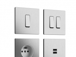 M系列单联开关插座Modelec电气3D模型素材下载M Simple Switches and Sockets by Model