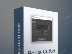 C4D多个布尔生成器折分对象插件Boole Cutter