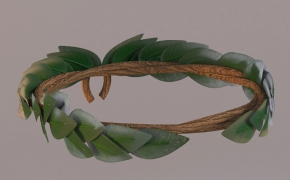 头上戴的桂冠C4D模型 laurel wreath