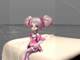 *者荣耀3d模型 小乔模型 带骨骼 带绑定