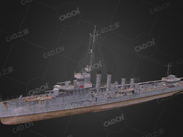 美国海军博尔德号新港级坦克登陆舰C4D模型下载En Gabolde 3d model