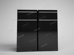 洗手间储物柜卫生间厕所收纳柜浴室柜子分层储物收纳C4D模型